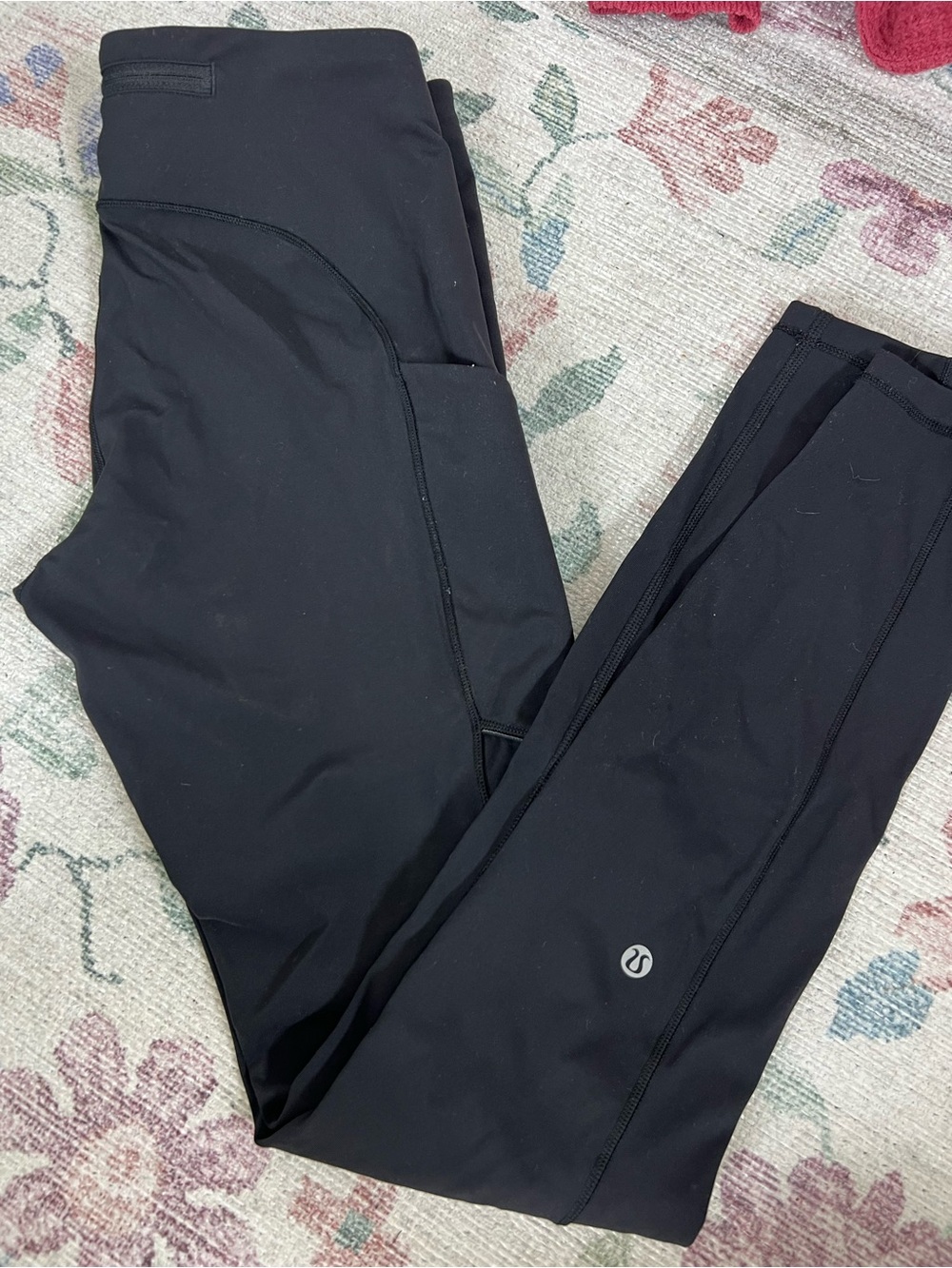 lululemon athletica Black High-Rise Leggings with Side Pocket